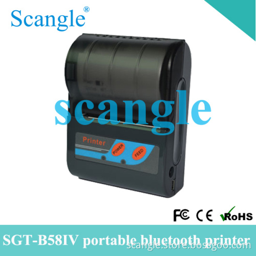 58mm Wireless Bluetooth Printer Carry on a Belt Bt Printer for Taking Order
